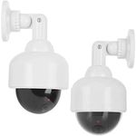 BW Outdoor Dummy Camera - New Housing Dummy Security Camera 2 PCS Dummy Fake CCTV Security Camera LED Flashing Indoor/Outdoor