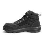 Carhartt Men's Michigan Rugged Flex S1P Midcut Zip Safety Boot, Black, 45