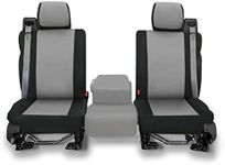 CarsCover Custom Fit 2004-2008 Ford F150 Pickup Truck Neoprene Car Front Seat Covers Gray & Black Sides Driver & Passenger Cover