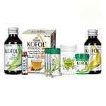 Charak Kofol Kit For Health | Cough & Cold | Sore Throat | Blocked Nose | Combo Of Sugar Free Syrup, Roll On, Kofol Sip, Chewable Tablets, Immunity Tablets, Gargle, Rub