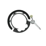 Knog Oi Luxe Bike Bicycle Bell Handlebar Safety Alarm Horn Ring 23.8-31.8mm, Black, Large