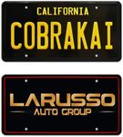 CobraKai + LARUSSO Auto Group | Metal License Plates