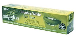 Australian Tea Tree Toothpaste, Purifying, Natural, Vegan, Cruelty Free, Fluoride Free, Fresh and White, 100 ml