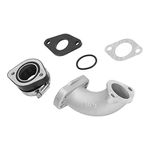 Carburetor Intake Pipe Kit, Carb Intake Manifold Pipe Kit 26mm‑28mm Adapter Spacer Kit for 125cc 140cc 150cc 155cc 160cc 200cc 250cc Pit Dirt Bike Motorcycle intake manifold intake manifold