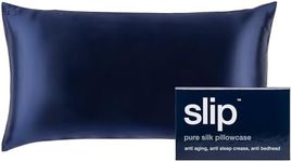 Slip Silk King Pillowcase, Navy (20" x 36") - 100% Pure 22 Momme Mulberry Silk Pillowcase - Anti-Aging, Anti-BedHead, Anti-Sleep Crease