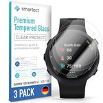 smartect Glass Screen Protector [3 Pieces, Ultra-Clear] for Garmin Forerunner 45 / 45s / 55, HD Protective Film Anti Scratch, Bubble Free, 9H Hardness, Ultra Resistant