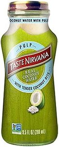 Taste Nirvana Real Coconut Water, Coco Pulp with Tender Coconut Bits, 9.5 Oz, Pack of 12