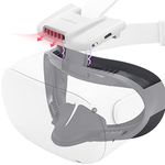 BOBOVR F2 Upgrade Version Fitness Facial Interface Compatible with Oculus/Meta Quest2, Soft PU Face Cover/Pad, Active Air Circulation Micro-Fan Ventilation to Reduce Lens Fogging White