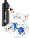 SENNER MusicPro - Reusable Hearing Protection Earplugs for Concert, Festival, Music and Club with Aluminium Container, Especially Light Ear Protectors to wear