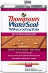THOMPSONS WATERSEAL 042851-16 Semi Transparent Stain, Cedar