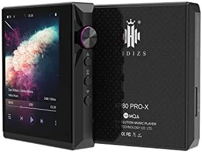 Hidizs AP80 PRO-X HiFi MP3 Player with Bluetooth, Lossless MQA DSD 256 High Resolution Digital Music Player, Full Touch Screen, Portable Walkman,with Pedometer, E-Book, Supports up to 512GB