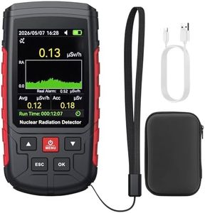 BTNTA Geiger Counter Nuclear Radiation Detector, Portable Handheld Rechargeable Dosimeter with Large Color LCD Display, Detects Beta Gamma X-ray, with Multiple Alarm Modes, 0.0μSv-500mSv