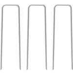 AAGUT 50 Pack Landscape Staples 12 Inch 11 Gauge Stakes, Galvanized Garden Staple U-Shaped Pins, Landscaping Staples for Sod Anchoring Landscape Fabric Irrigation Tubing