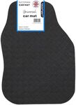 Nicoman Universal Black Car Mats with Anti-Slip, Heavy Duty Performance All Weather Protection, Trim to Fit Rubber Floor Mat Carpet for SUV, Vans, Sedans, Trucks Waterproof, Made in UK (Driver side)