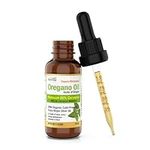 Herba Organic Oregano Oil Drops - 30ml (1 fl oz) | Certified Organic Wild Oil of Oregano Liquid Drops with Over 80% Carvacrol and 1% Thymol | Extra Strength - Source of Antioxidant | Made in Canada