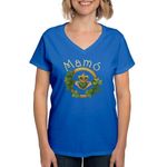 CafePress Grandma's Claddagh Women's V Neck Dark T Shirt Womens Dark V-Neck T-Shirt