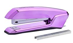 Bostitch Office Ascend 3 in 1 Stapler with Integrated Remover & Staple Storage, 20 Sheet Capacity, Metallic Purple