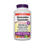 Webber Naturals Glucosamine & Chondroitin, Extra Strength Joint Pain Relief, 300 caps by Webber Naturals