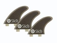 Slice Ultralight Hex Core S7 FCS Compatible Surfboard Fins - Black - Hex core for incredible strength with minimal weight