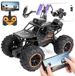 Hontral Rc Car Remote Control Car With 720P Hd Fpv Camera, 1/18 Scale Off-Road Remote Control Truck Gravity Sensor Rc Truck, High Speed Monster Trucks For Kids Adults Gift, Multicolor