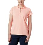 Columbia Womens Innisfree Ss Polo (FL6087-807-M_Orange)