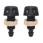 2 Pieces Car Windscreen Washer Wiper Nozzle Universal Front Windscreen Washer Jets Nozzle for Car