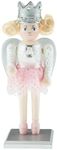 Clever Creations Chubby Wood Sugar Plum Fairy Nutcracker | Traditional Festive Christmas Decor | 7" Tall Perfect for Shelves and Tables | 100% Wood