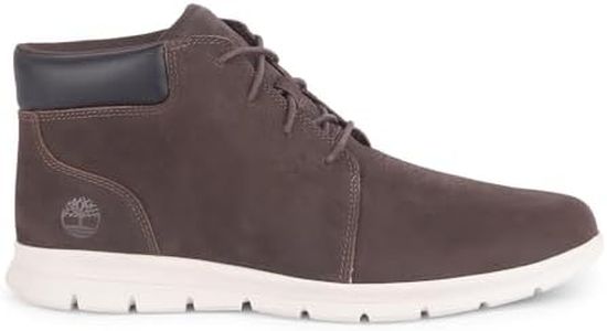 Timberland Men's Graydon Chukka Basic Fashion Boots, Dark Brown Nubuck, 8.5 US