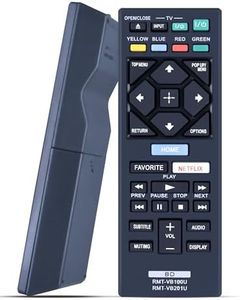 Replacement Remote Control for Sony DVD Blu-Ray Disc Player, for Sony BDP Series Player, for Sony 4K Ultra HD UHD 3D Player, for Streaming Blu-Ray Home Theater, RMT-VB100U RMT-VB201U