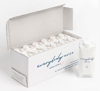 Everybody Water, Boxed Water, Premium Filtered Still Waters, 12 Pack Reverse Osmosis, Bulk Eco-Friendly, BPA Free, Fully Recyclable Plant Based Carton - Certified Woman Owned 16.9 Fl Oz / 500ml Carton (Pack of 12)