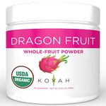 KOYAH - Organic Freeze-dried Pink Dragon Fruit Powder (1 Scoop = 1/4 Cup Fresh): 30 Servings, (often called Pitaya), 180 g (6.35 oz)