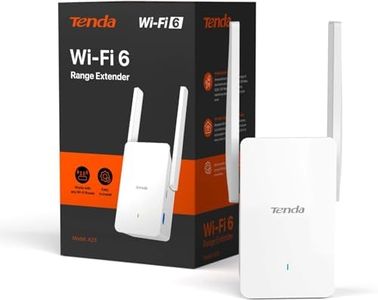 Tenda Wi-Fi 6 Repetidor A23 - AX1500 Wi-Fi 6 Extender, Amplificador Wi-Fi Cubre hasta 80 m², Wireless Booster, 1 Puerto Gigabit Ethernet, Compatible con Todas Las Cajas de Internet