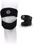 SC Adjustable Compression Runners Knee Strap Support | Neoprene Patella Tendon Knee Wrap | Iliotibial Band Syndrome | Osgood Shlatters Sleeve | Athletic Jumper Knee Brace | Quad Alignment Support