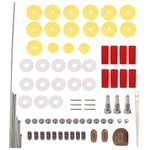 Flute DIY Repair Kit Set, 70Pcs/1Set Practical Flute DIY Repair and Maintenance Kit Set Musical Wind Instrument Parts Accessories for Flute Lovers Flute Maintenance Tools Kits