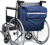 SWISSELITE Wheelchair Bag,Wheelchair Backpack Bag,Wheel Chair Storage Tote Accessory-Large Capacity with Reflective Stripe for Walker Rollator Wheelchair Transport Chair