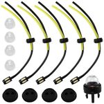 AFASOES 14 Pcs Strimmer Fuel Pipe Fitting Kit, Universal Grass Trimmer Fuel Line with Bulb Pump, Fuel Tank Seal Grommet and Filter Primer Bulb for Brush Cutter Trimmer Mower Hedge Trimmer