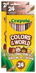 Crayola 2pk Bundle of Colors of The World Skin Tone Coloured Pencils, 24 Count