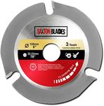 TCT1253T Saxton 125mm 22.23 mm Bore Arbor TCT Circular Saw Wood Blade Disc for Angle Grinder Woodcarving, Sculpting, Shaping, Grooving and Cutting