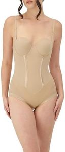 Flexees Maidenform Women's Shapewear Body Briefer, Latte Lift, 40C