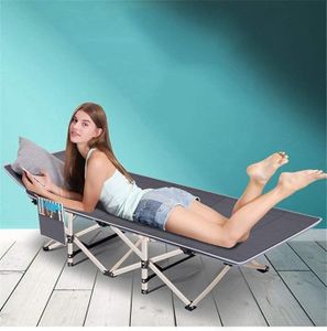 RELEMTRA Folding Camping Bed - Camping Cot, Lit De Camp, Cot Folding Bed for Adults, Sleeping Bed, Carry Bag & Storage Bag, Extra Wide Sturdy, Holds Up to 500 Lbs, Lightweight, Outdoor & Indoor