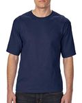 Gildan Men's Preshrunk Tall Taped Neck Jersey T-Shirt, X-Large Tall, Navy