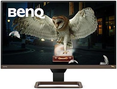 BenQ EW2780U 27 inch IPS 4K Monitor, HDR, USB-C 60W, Eye-Care Sensor, Integrated Speakers and Custom Audio Modes, Grey