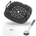 Grill Accessories for Ninja Foodi Grill Griddle Pan, Grill Replacement Parts with Parchment Paper for Ninja AG301 Foodi 5-in-1 Indoor Grill, Grill Grate for Ninja Foodi AG300, AG301C, AG302, AG400