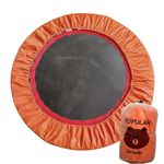 Mini Trampoline Spring Cover 36 Inch Small Trampoline Safety Pad for 6 Holes Round Trampoline Tear-resistant Oxford Cloth Anti-Vibration Easy to Install Replacement, Multiple Color Options (ORANGE)