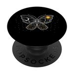 PopSockets Sun Moon Butterfly Cute Lunar Outer Space Stargazer Gift PopSockets PopGrip: Swappable Grip for Phones & Tablets