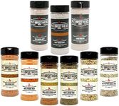 Gravy & BBQ Rub Sampler Pack – BBQ Seasoning – Dry Rub Seasoning – Gourmet Meat Rubs and Gravy Mix – 1 x 130g (5.0oz), 1 x 150g (5.3oz), 1 x 180g (6.4oz), 1 x 190g (6.7oz), 1 x 200g (7.0oz), 1 x 170g (5.9oz) & 3 x 250g (7.4oz) – By Pit Brothers BBQ