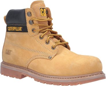 Caterpillar Men’s Powerplant Work Boots, UK 10 – Durable Leather