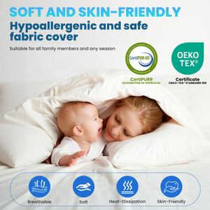 FRIDEKO Double Memory Foam Mattress Topper – Soft, Supportive
