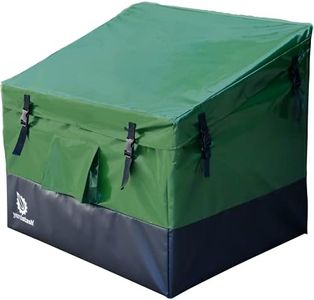 YardStash 76 Gallon Waterproof Deck Box, Portable Outdoor Storage Box for All Weather Tarpaulin Deck Box, Perfect for the Boat, Yard, Patio, or Camping – 76 Gallon, M Green