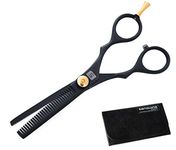 Professional Hair Thinning Scissors, Hair Texture Thinning Scissors, Japanese Styled Blades, Designed for Hairdressers, Barbers and Personal Use, 5.75 inch + Case